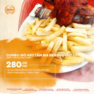 Combo giò heo tẩm bia đen Đức đút lò